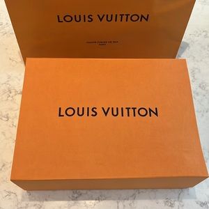 Louis vuitton large empty box and shopping bag